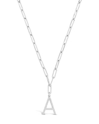 Braided Initial Pendant Necklace Necklace Sterling Forever Silver A 