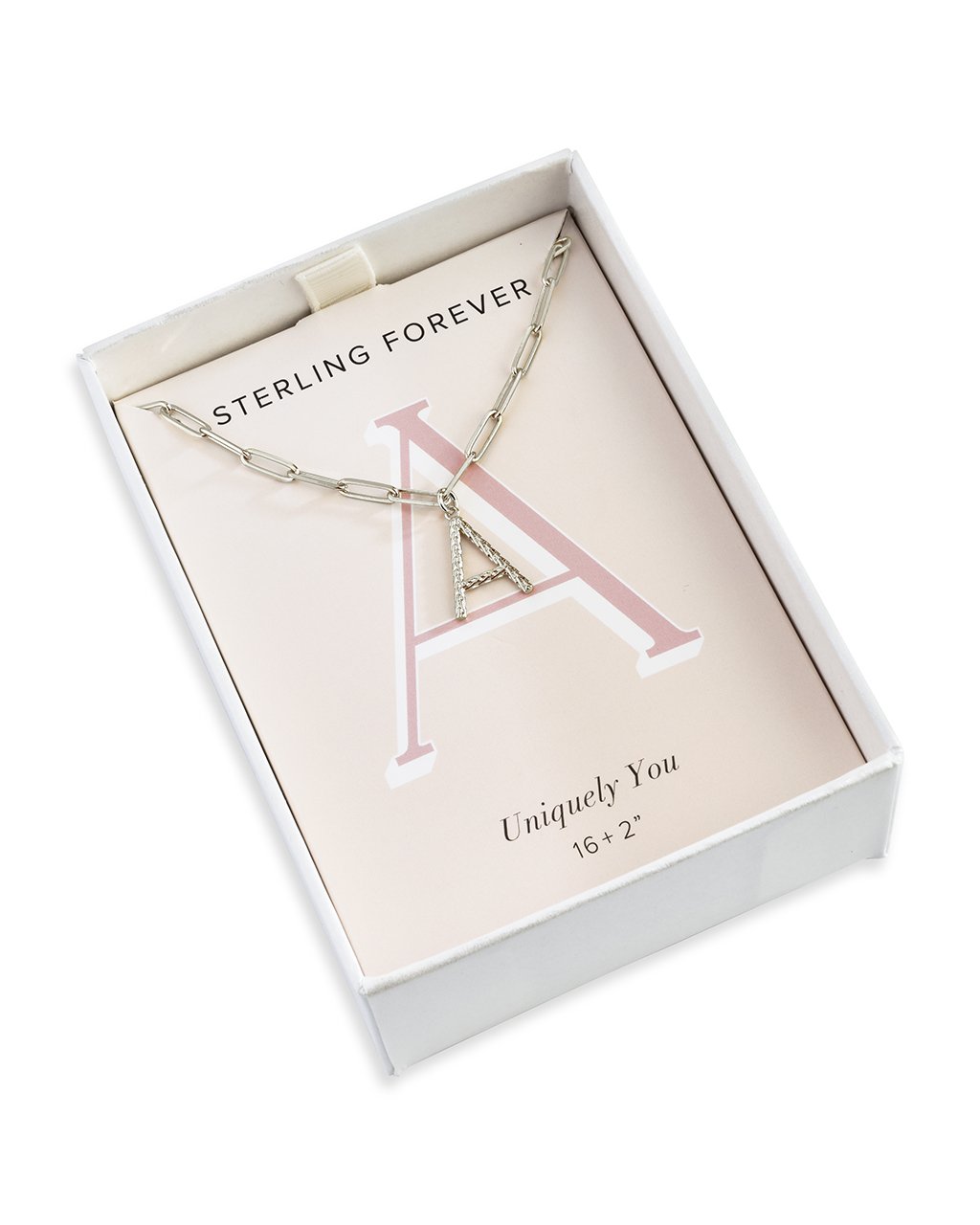 Braided Initial Pendant Necklace Necklace Sterling Forever 