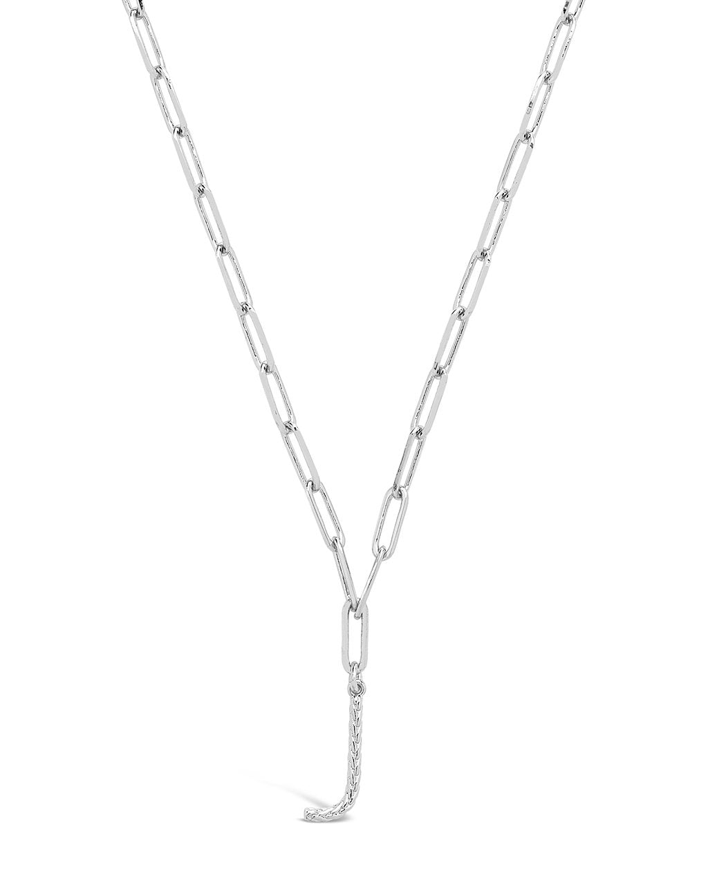 Braided Initial Pendant Necklace Necklace Sterling Forever Silver J 