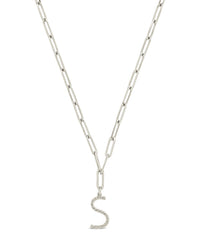 Braided Initial Pendant Necklace Necklace Sterling Forever Silver S 