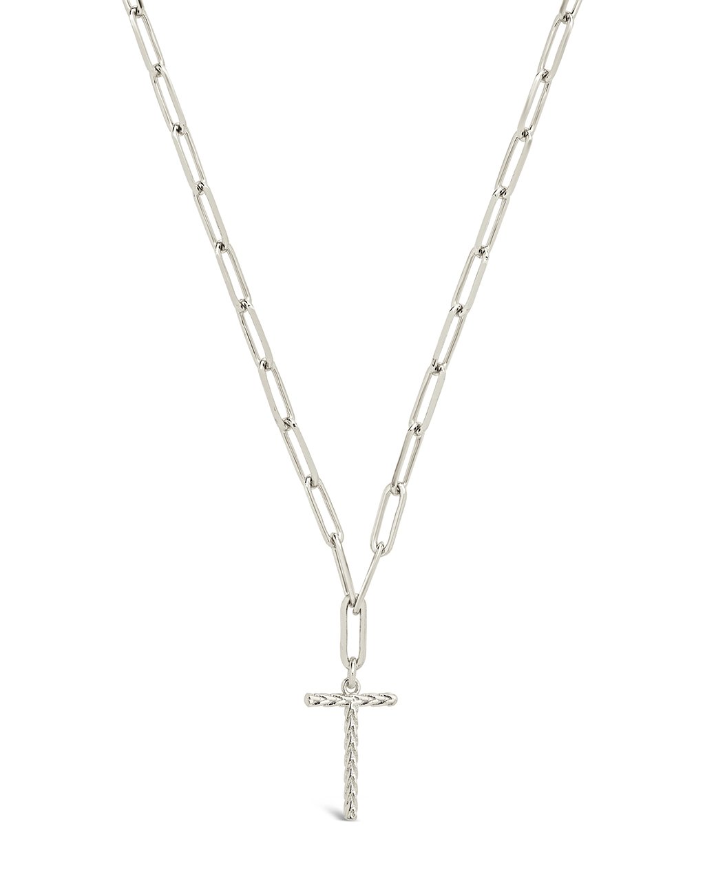 Braided Initial Pendant Necklace Necklace Sterling Forever Silver T 