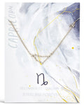 Station Constellation Pendant Necklace Necklace Sterling Forever Silver Capricorn (Dec 22 - Jan 19) 