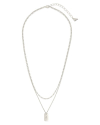 Layered Tag Initial Necklace Necklace Sterling Forever 