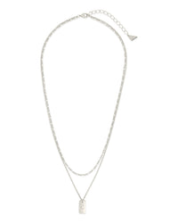 Layered Tag Initial Necklace Necklace Sterling Forever 