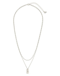 Layered Tag Initial Necklace Necklace Sterling Forever 