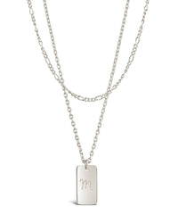 Layered Tag Initial Necklace Necklace Sterling Forever 