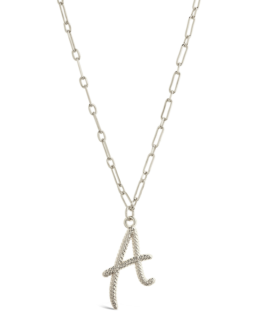 Alphabet A Letter Necklace Micron One Gram Gold Long Gold Chain U