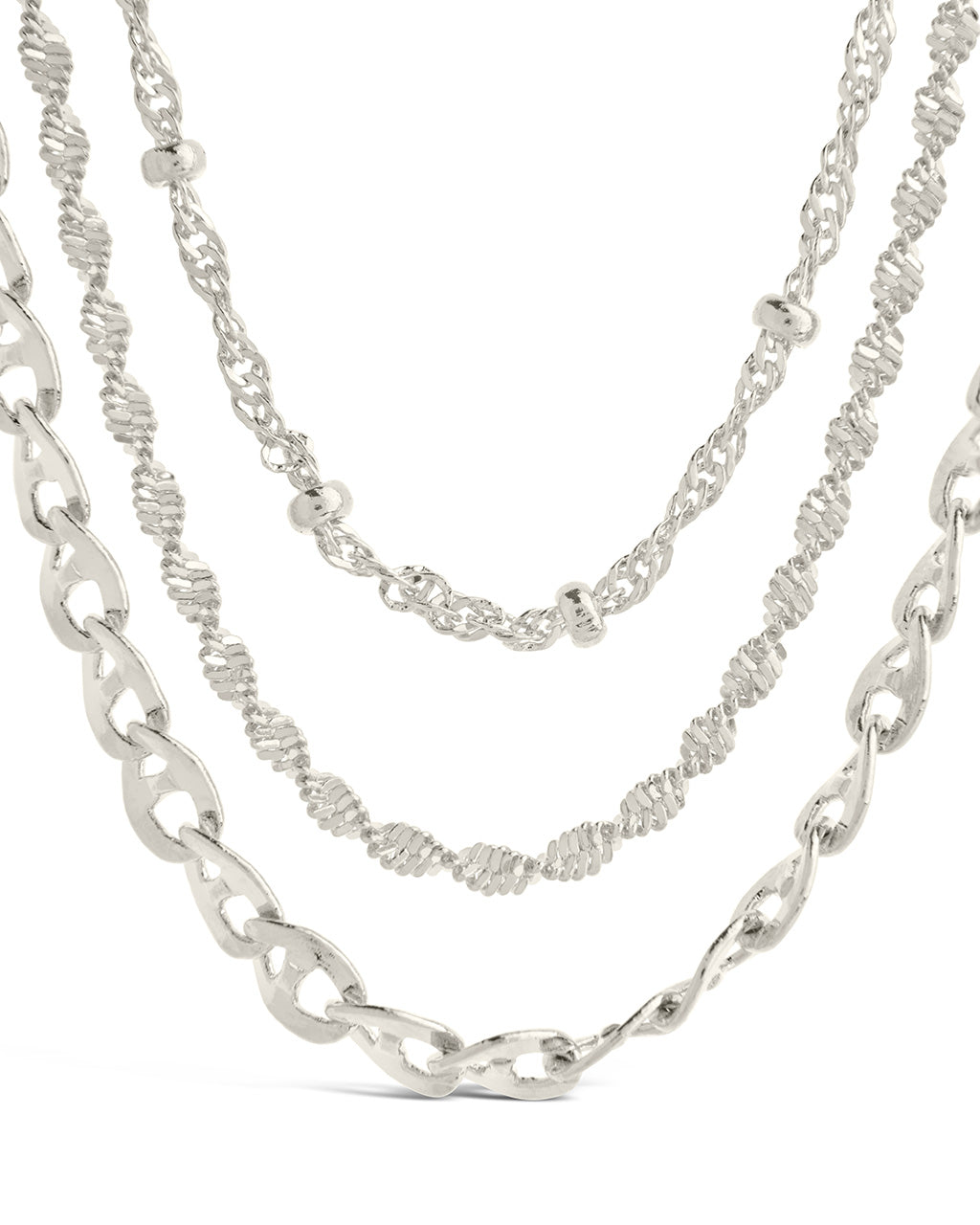 Sterling Lanora Chain Layered Necklace – Forever