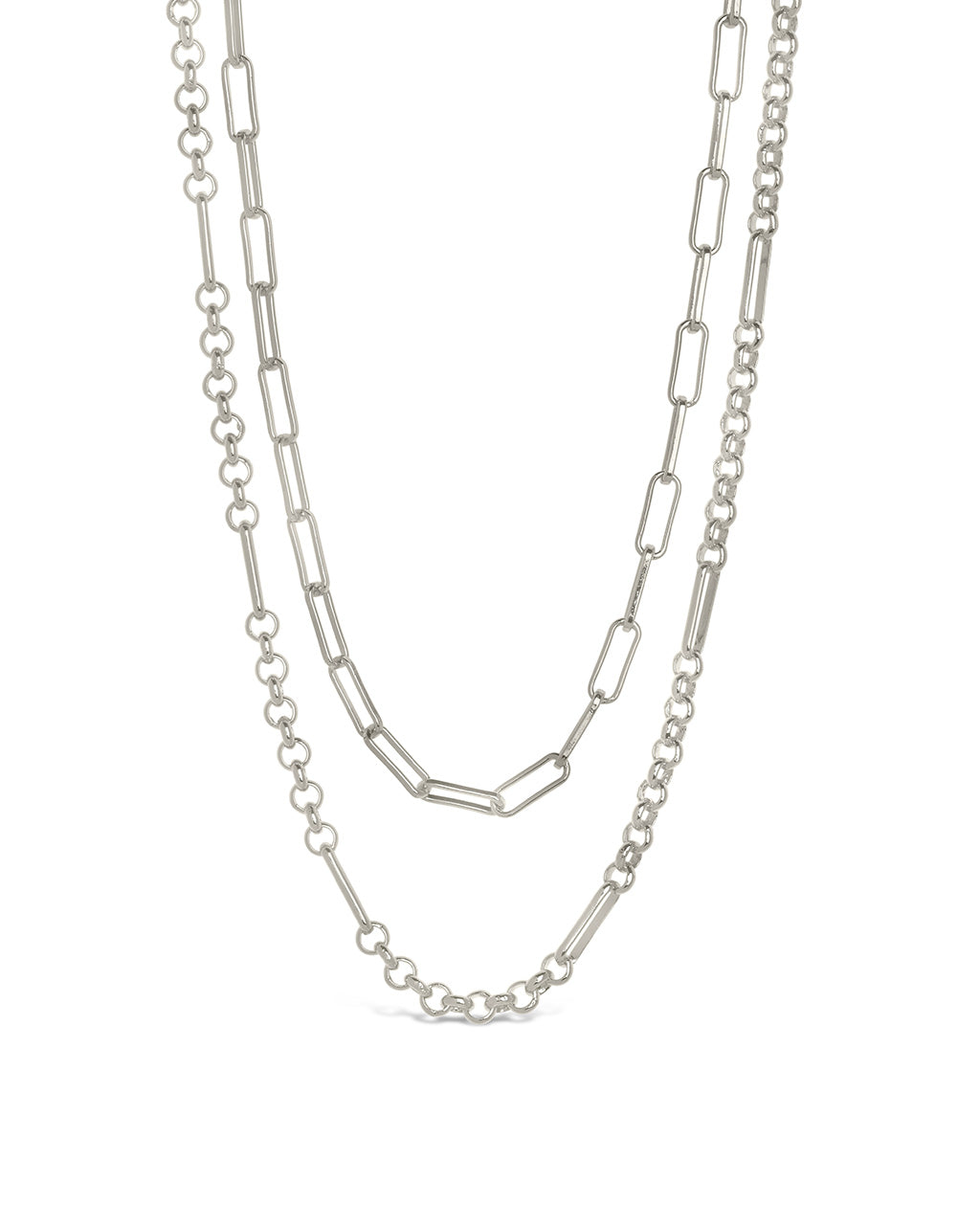 Shirin Layered Chain Necklace Necklace Sterling Forever 
