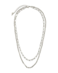 Shirin Layered Chain Necklace Necklace Sterling Forever 