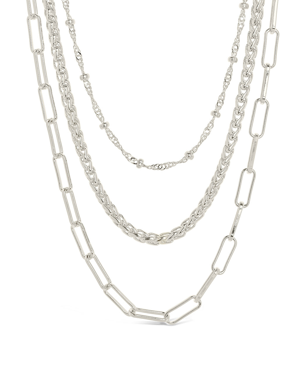 Parisa Layered Chain Necklace Necklace Sterling Forever 