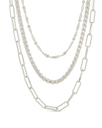 Parisa Layered Chain Necklace Necklace Sterling Forever 