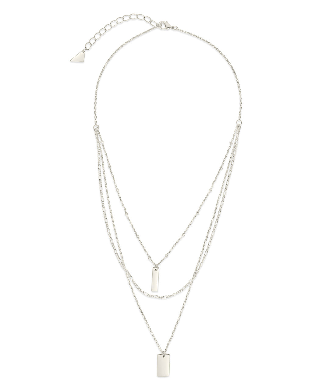 Vertical Triple Layered Bar Necklace Necklace Sterling Forever 