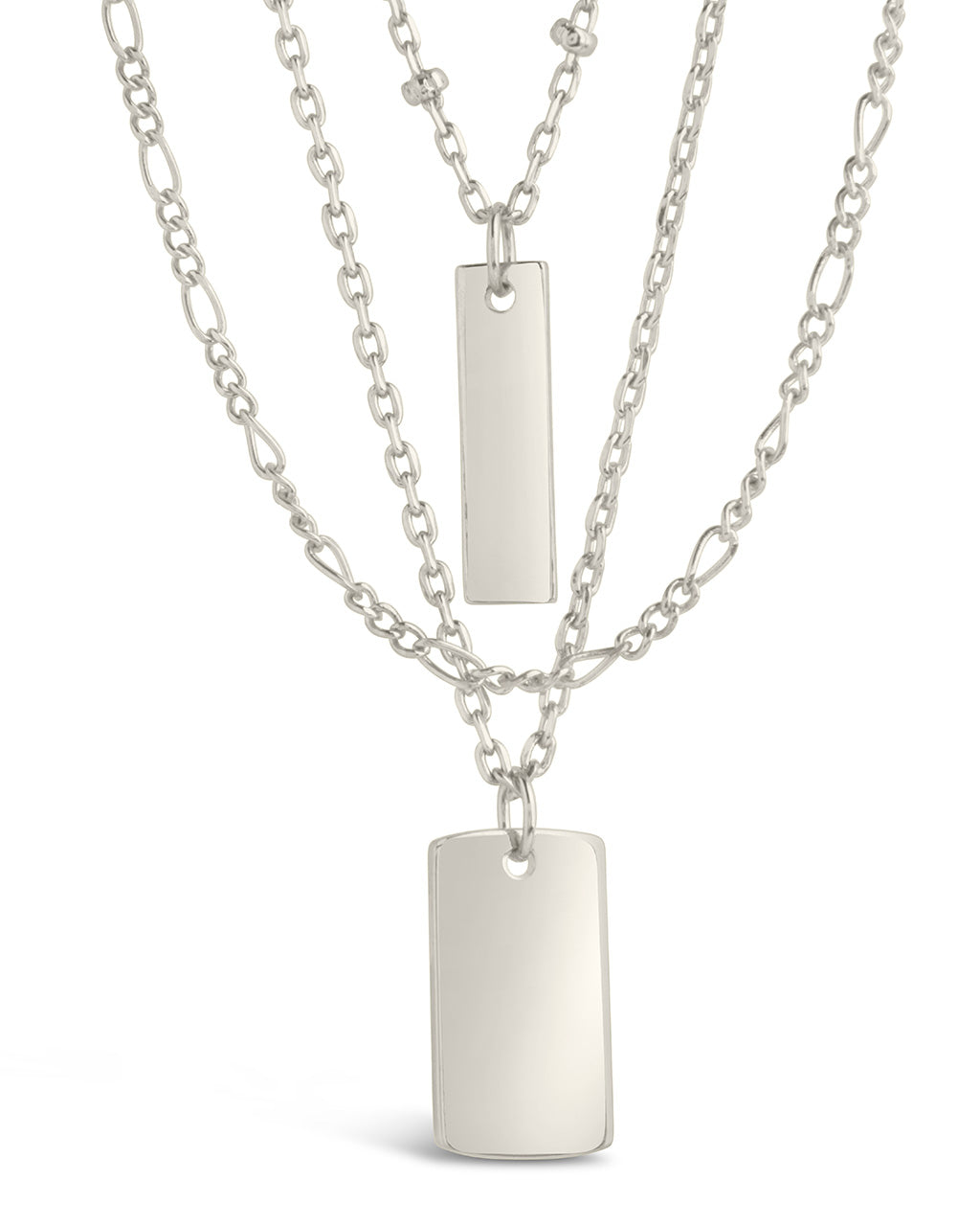Vertical Triple Layered Bar Necklace Necklace Sterling Forever 