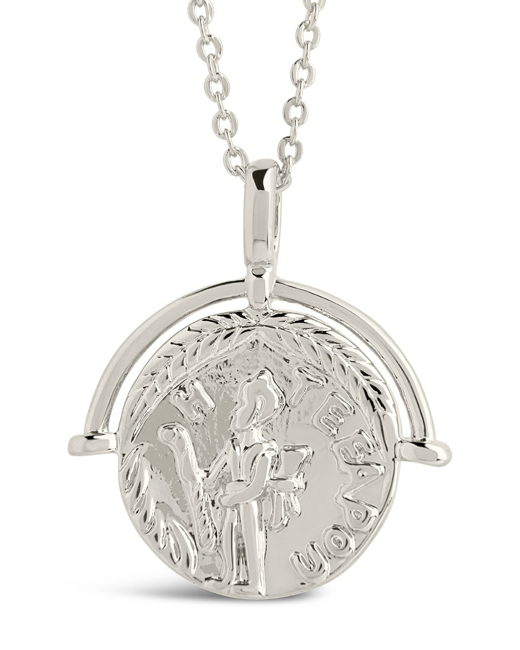 Ancient Royalty Coin Pendant Necklace Sterling Forever 