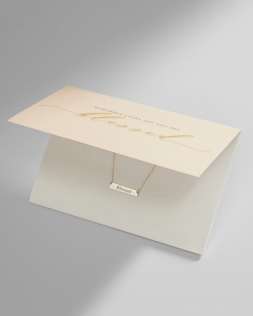 Sterling Silver Inspirational Bar Pendant Necklace Necklace Sterling Forever Silver Blessed 