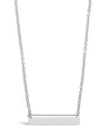 Sterling Silver Mini Bar Pendant Necklace Sterling Forever Silver 