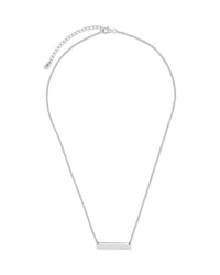 Sterling Silver Mini Bar Pendant Necklace Sterling Forever 