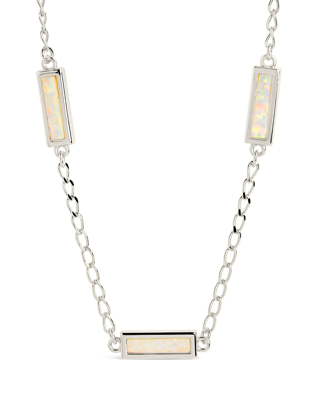 Pavati Necklace Necklace Sterling Forever Silver Opal 