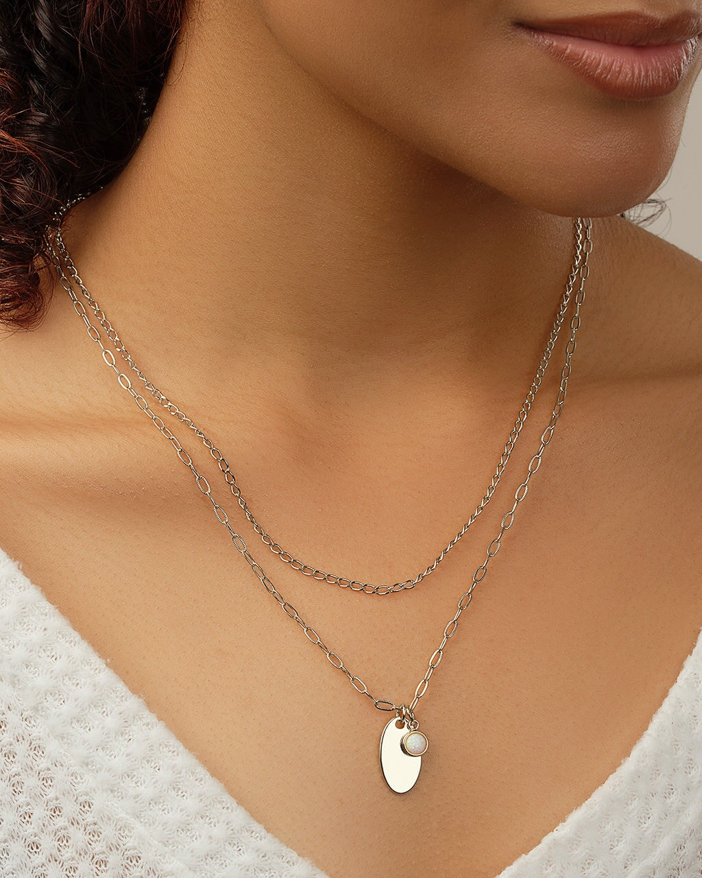 Isla Layered Necklace Necklace Sterling Forever 