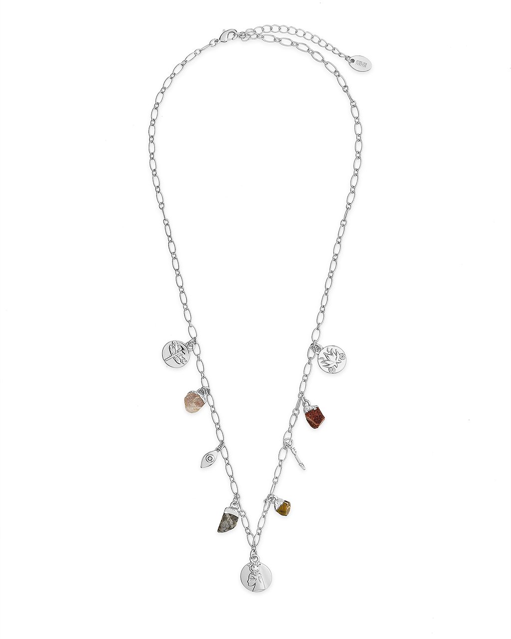 Multi Charm Chain Necklace Necklace Sterling Forever