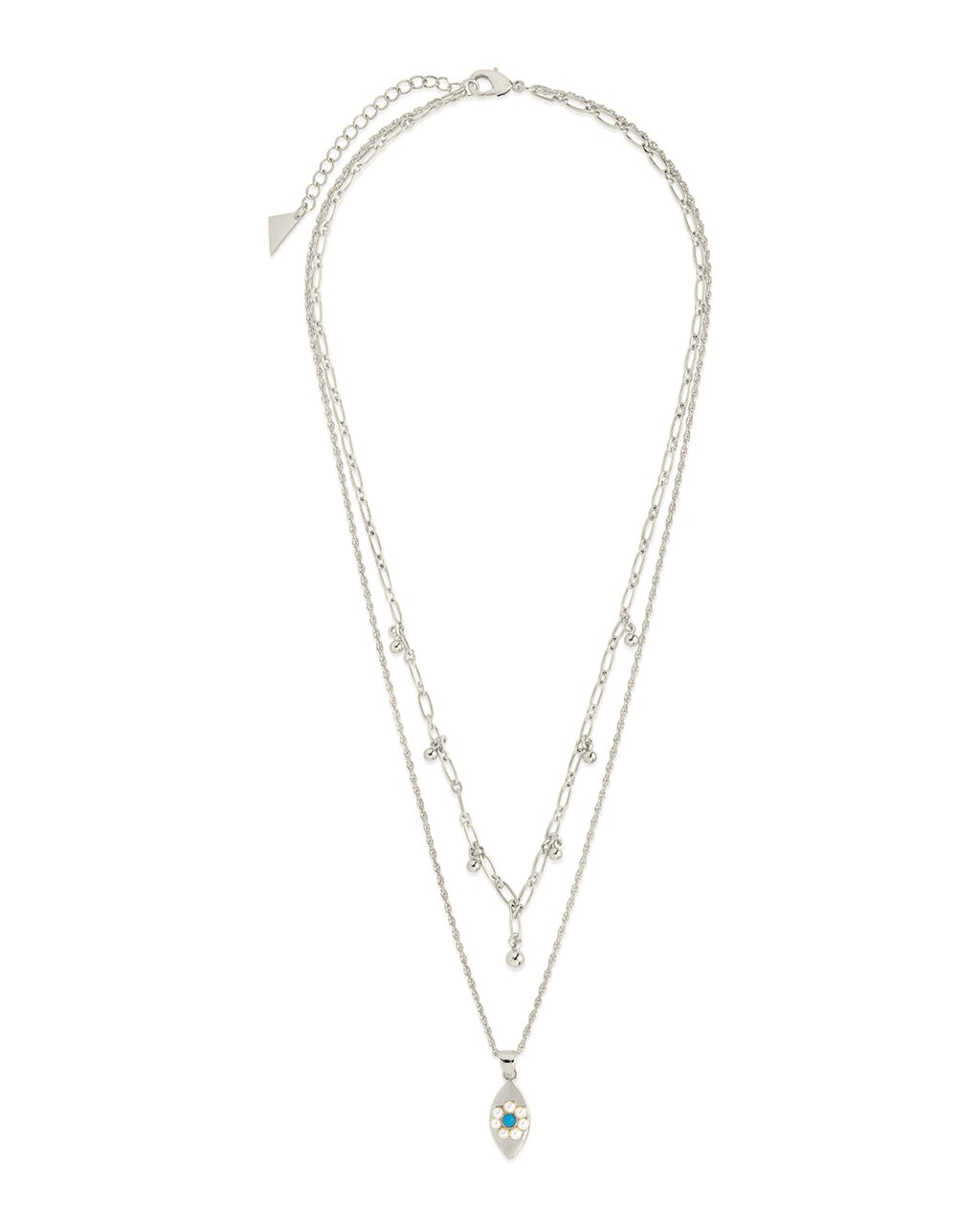 Varuna Evil Eye Layered Necklace Necklace Sterling Forever 