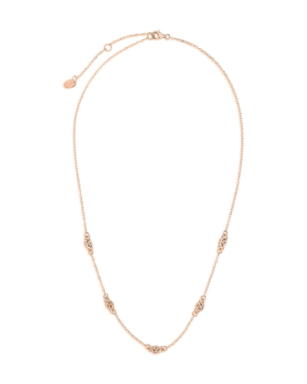 Sterling Silver Crystal Beaded Station Necklace - JCPenney