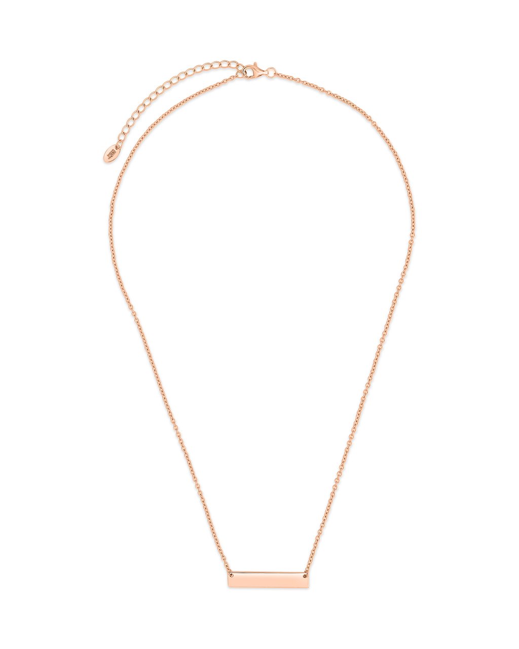 Sterling Silver Mini Bar Pendant Necklace Sterling Forever 