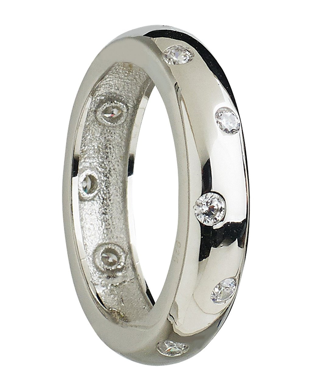 Sterling Silver Cubic Zirconia Etoile Band - Sterling Forever