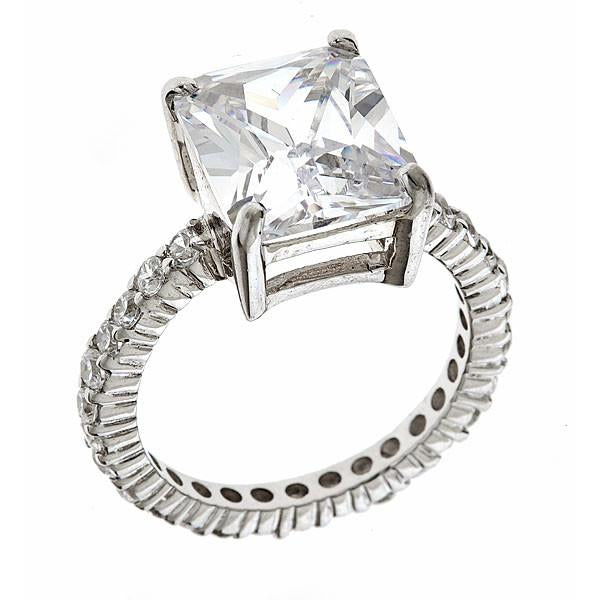 Sterling Silver Eva's Engagement Ring - Sterling Forever