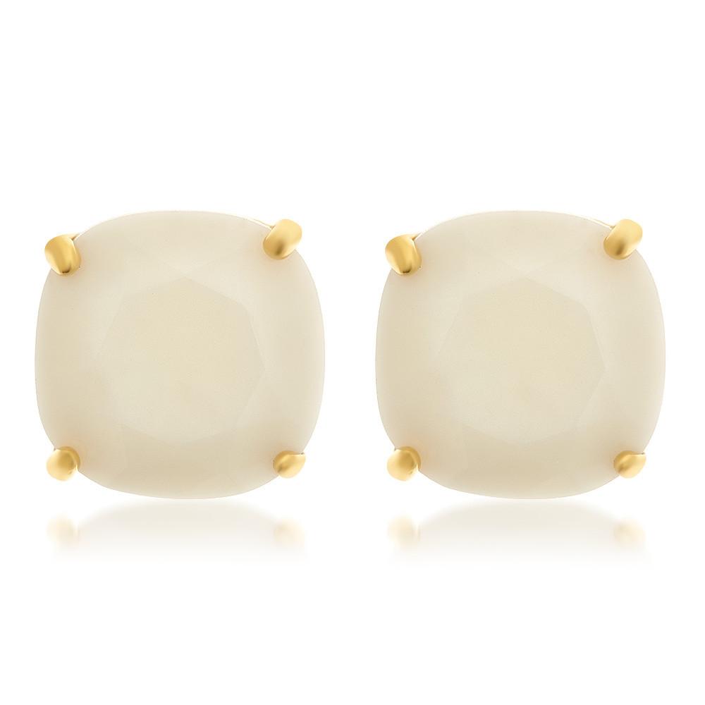 On Cloud 9 Square Stud Earrings - Sterling Forever