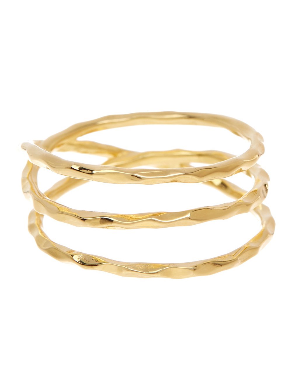 Sterling Silver Textured Multi Band Ring Ring Sterling Forever 