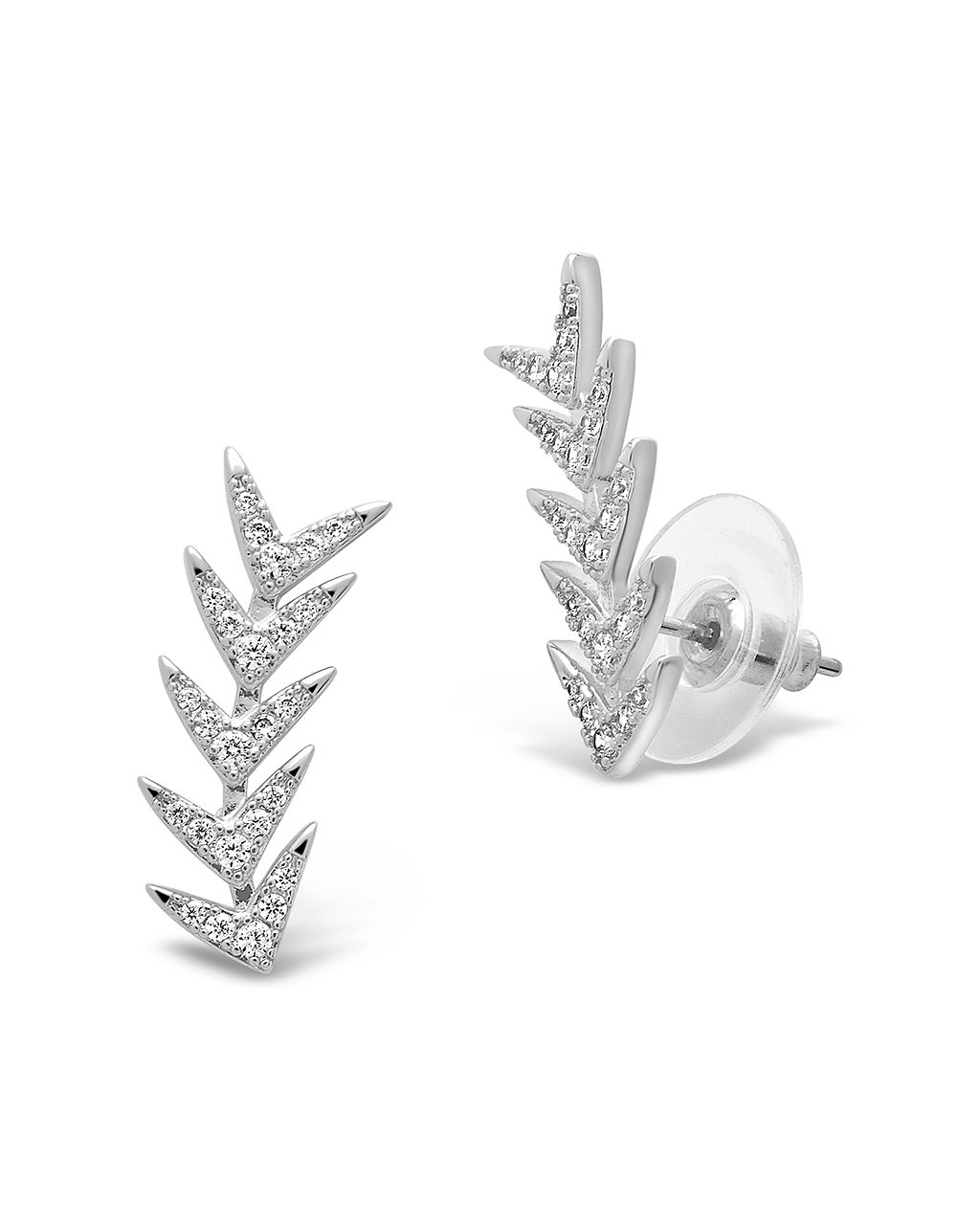 Sterling Silver CZ Arrowhead Crawler - Sterling Forever