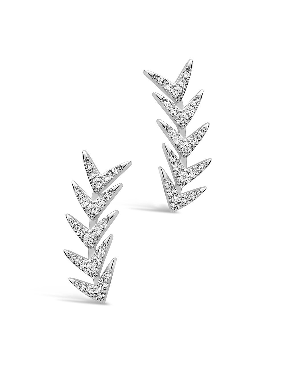 Sterling Silver CZ Arrowhead Crawler - Sterling Forever