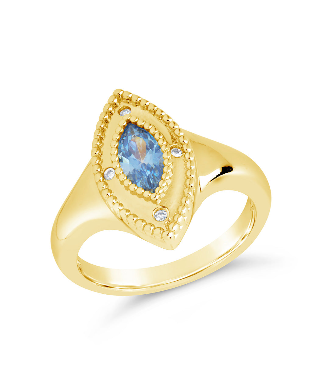Nezetta Ring Ring Sterling Forever Gold 6 