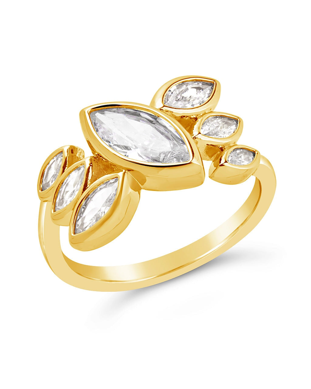 Anastasia Ring Ring Sterling Forever Gold 6 