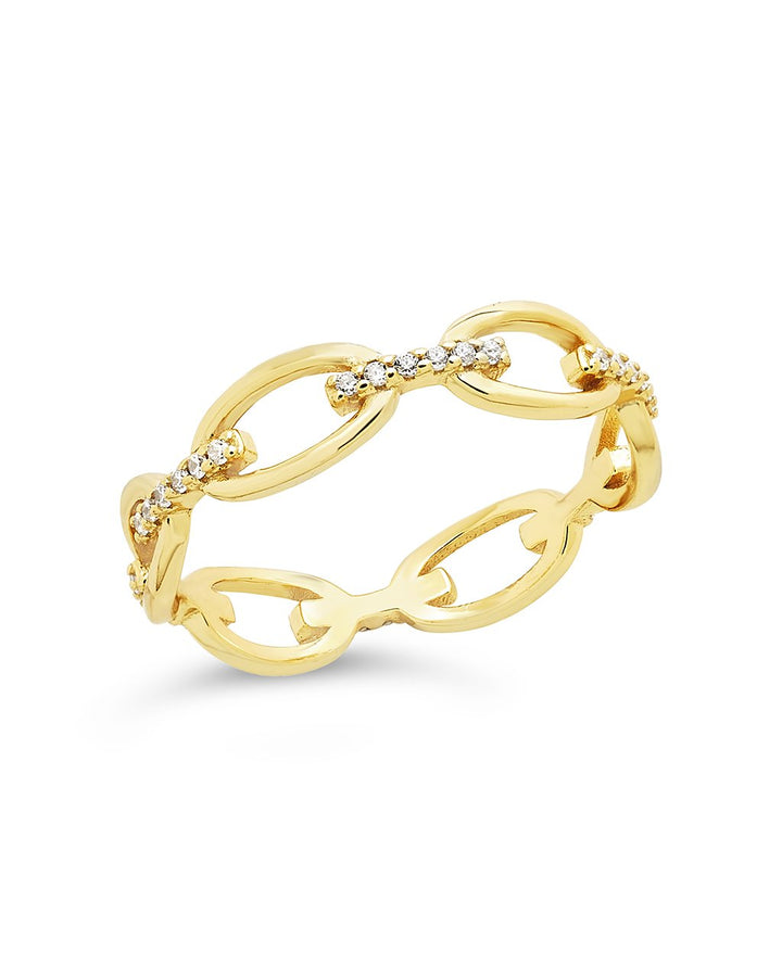 Sterling Silver Open Chain Link Ring