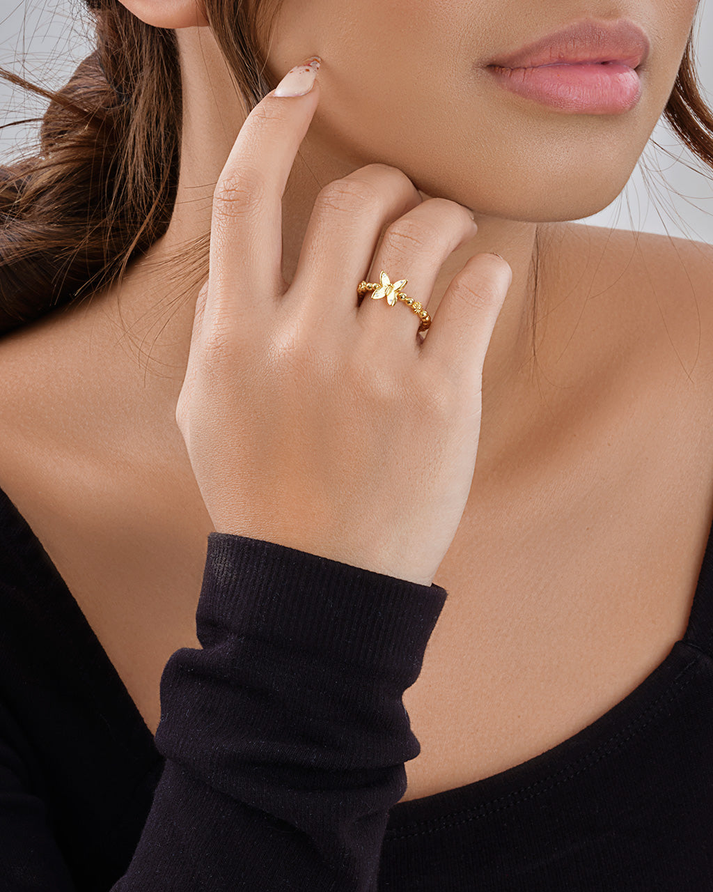 Sterling Silver Into the Garden Open Band Ring Ring Sterling Forever 