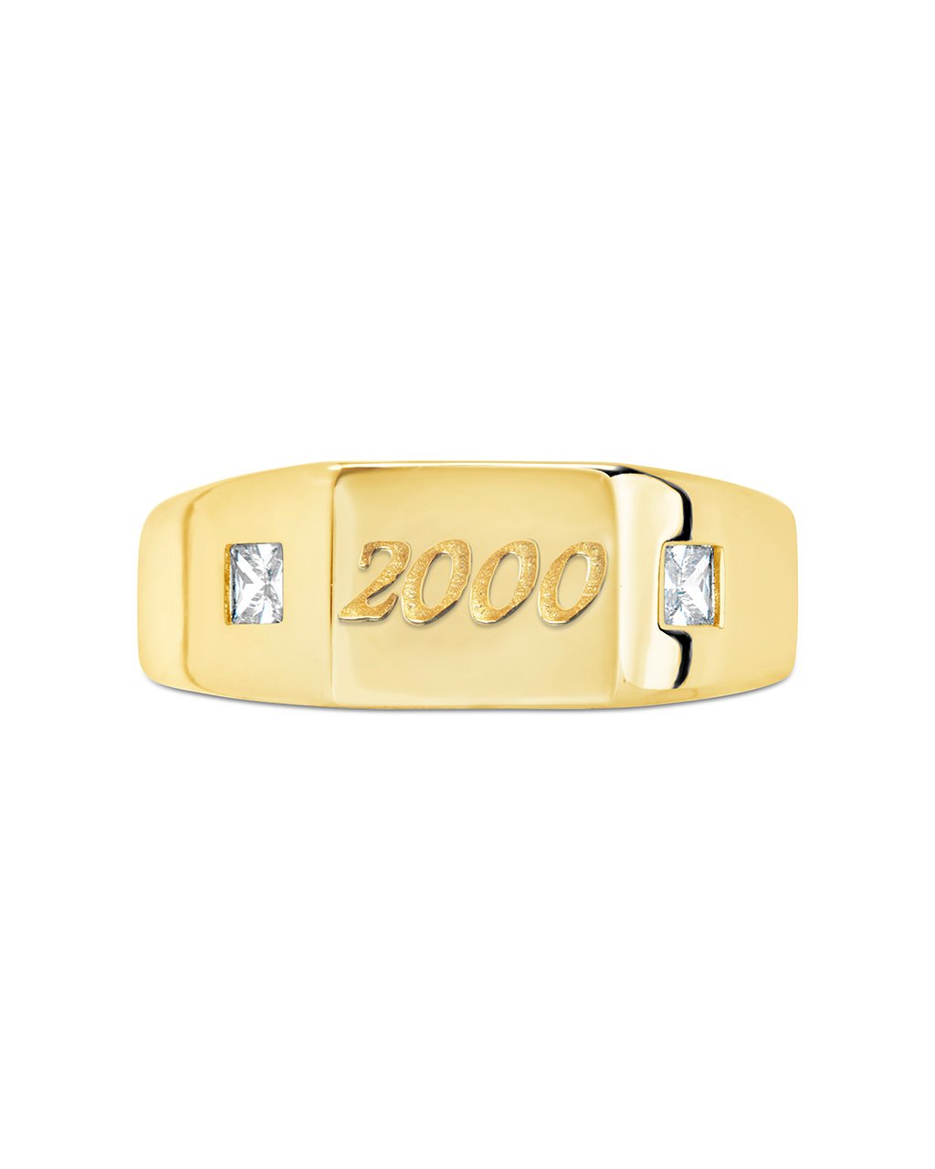 Sterling Silver Birth Year Signet Ring Ring Sterling Forever 