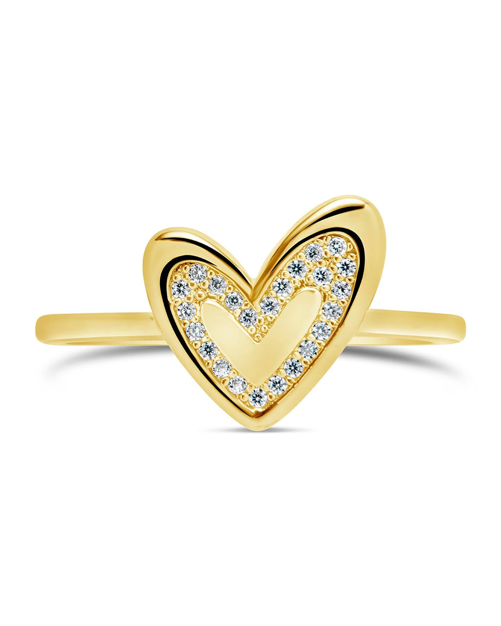 Mabel CZ Heart Ring Ring Sterling Forever 