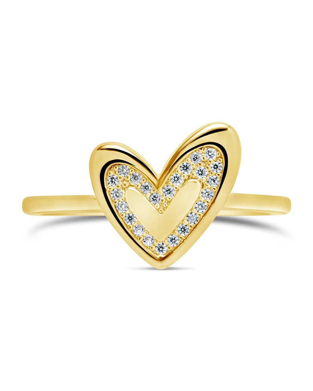 Sterling Silver Mabel CZ Heart Ring - Sterling Forever