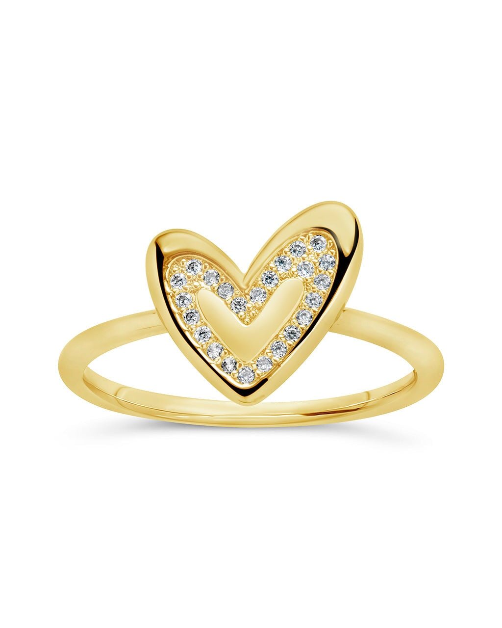Sterling Silver Mabel CZ Heart Ring - Sterling Forever