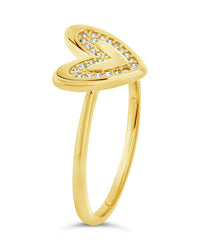 Sterling Silver Mabel CZ Heart Ring - Sterling Forever