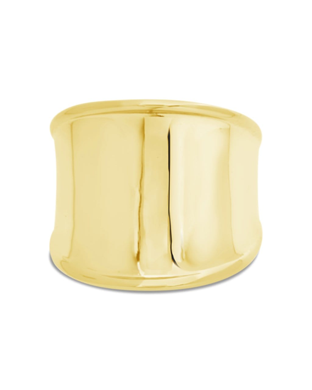 Concave Band Ring Ring Sterling Forever Gold 6 