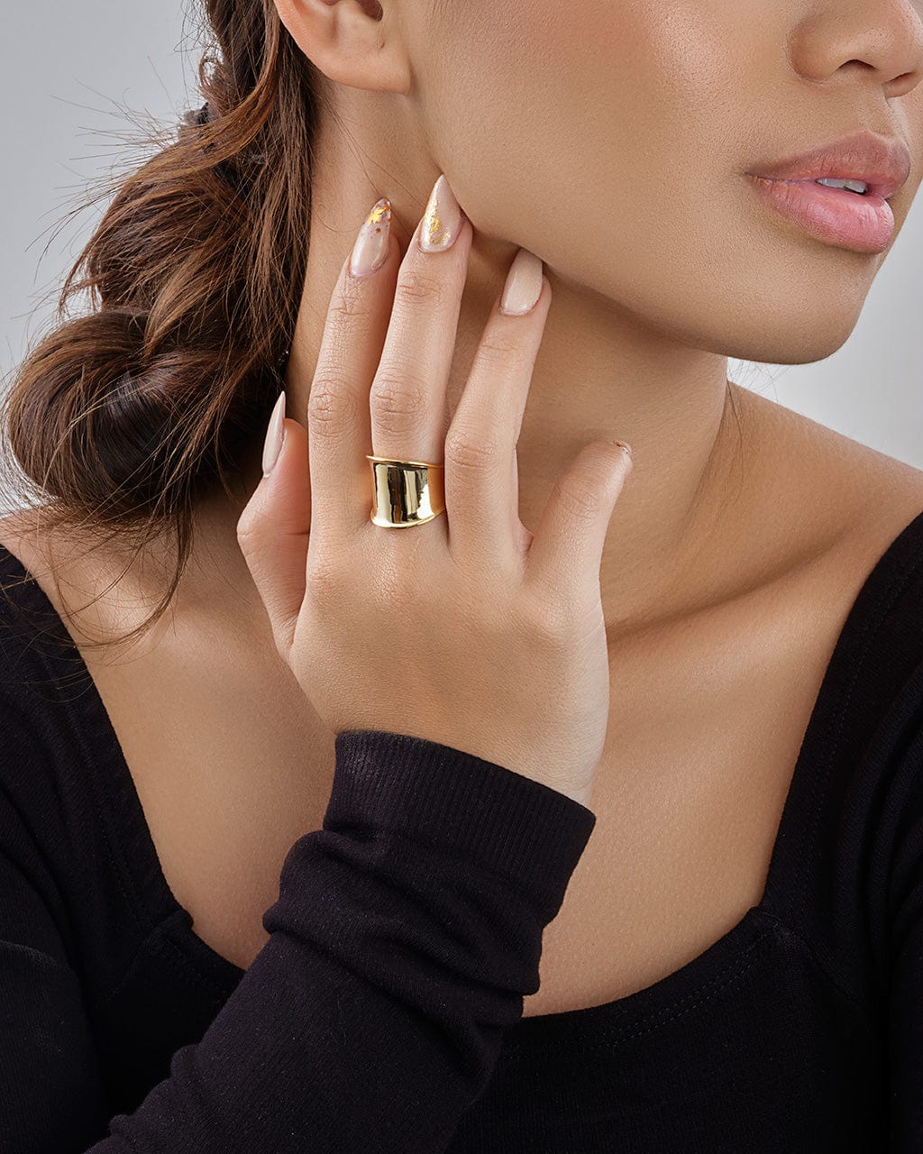 Concave Band Ring Ring Sterling Forever 
