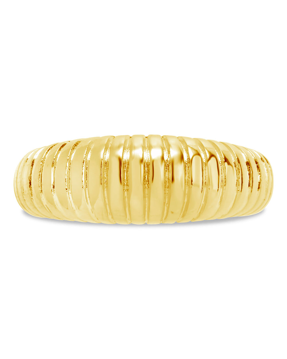 Ribbed Open Bombe Ring Ring Sterling Forever 