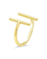 Sterling Silver Parallel Bar Ring Ring Sterling Forever 