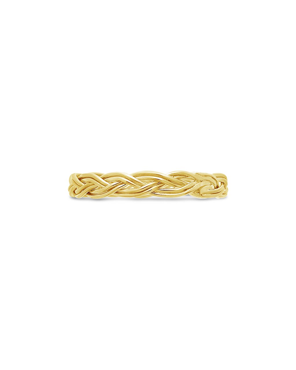 Sterling Silver Braided Twist Band - Sterling Forever