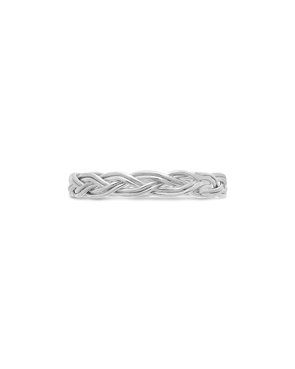 Sterling Silver Braided Twist Band Ring – Sterling Forever
