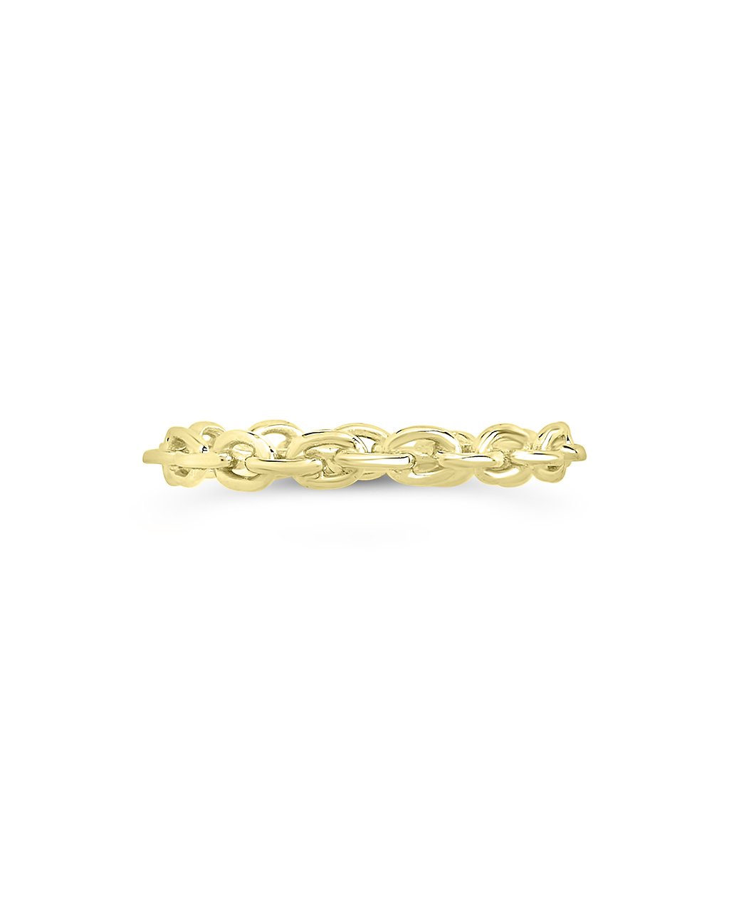 Sterling Silver Continuous Chain Link Ring Ring Sterling Forever 